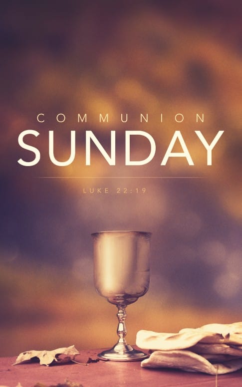 Communion Sunday Religious Bulletin