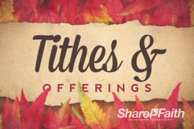 Come with Thanksgiving Tithes and Offerings Christian Video Loop
