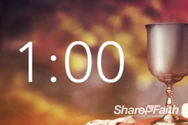 1 Minute 60 Seconds countdown timer communion Sunday video