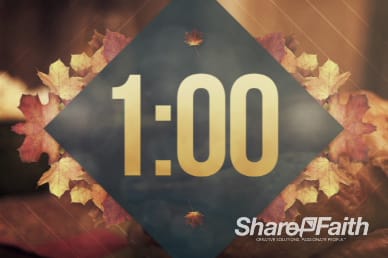 Fall 1 Minute Countdown Timer Video in 60 seconds countdown video loop