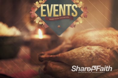 Upcoming Events Thanksgiving Turkey Video Loop
