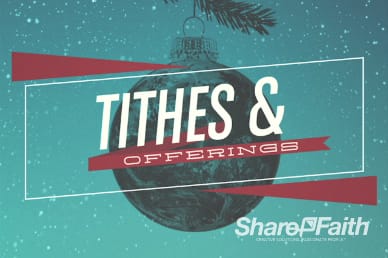 Be Christmas Church Tithes and Offerings Video Loop