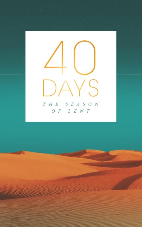 Forty Days of Lent Religious Church Bulletin