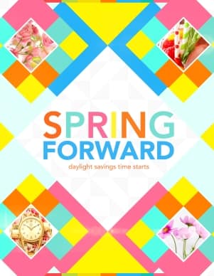 Spring Forward Church Flyer