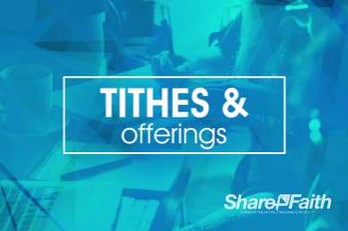 Life Groups Christian Tithes and Offerings Motion Background