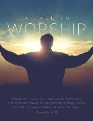 A Call to Worship Christian Flyer