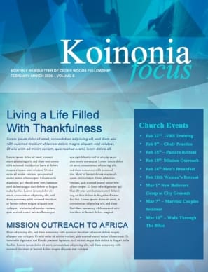 Life Groups Christian Newsletter