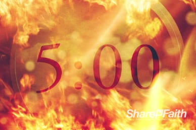 Consuming Fire Christian Five Minute Timer