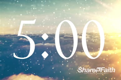 Sparkle Cloud 5 Minute Church Video Countdown