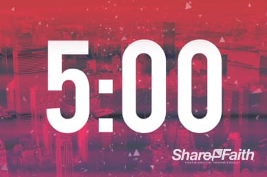 Red City Church 5 Minute Countdown Timer Video