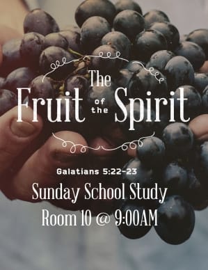 The Fruit of the Spirit Religious Flyer