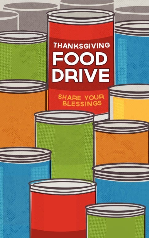 Thanksgiving Food Drive Religious Bulletin