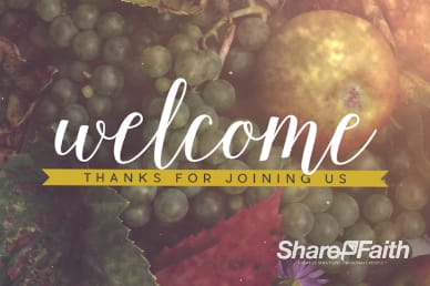 Happy Thanksgiving Fruit Bounty Welcome Motion Video