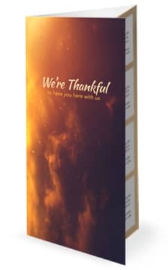 Thankful in All Things Religious Trifold Bulletin