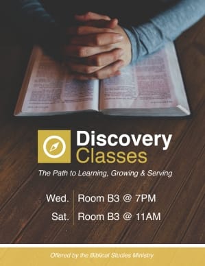 Discovery Classes Ministry Flyer