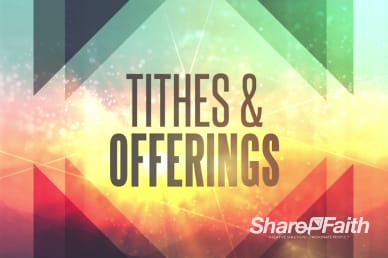 Sermon on the Mount Ministry Tithes and Offerings Video Loop