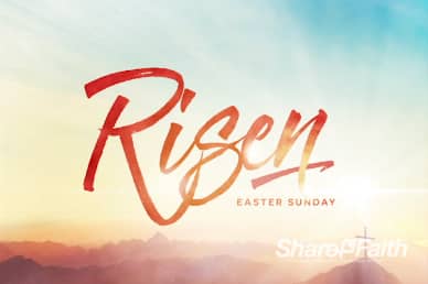 Risen Easter Sunday Sermon Title Video