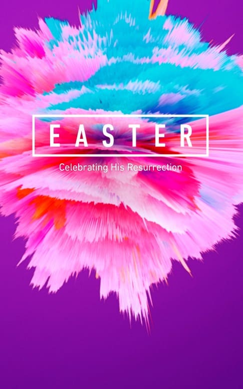 Easter Abstract Christian Bulletin