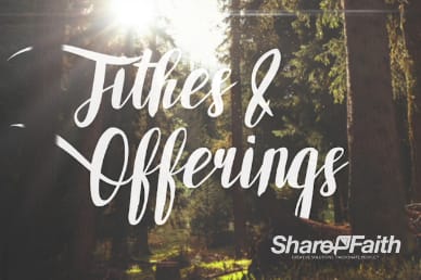 Easter Sunday Forest Tithes and Offerings Video Loop