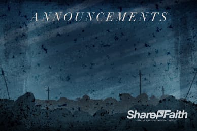 Good Friday Crucifixion Announcements Video