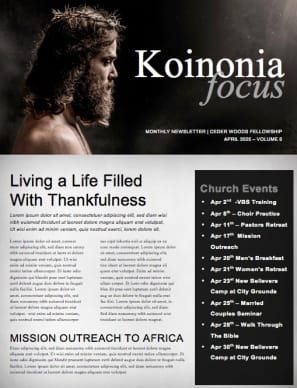The Love of Jesus Easter Church Newsletter