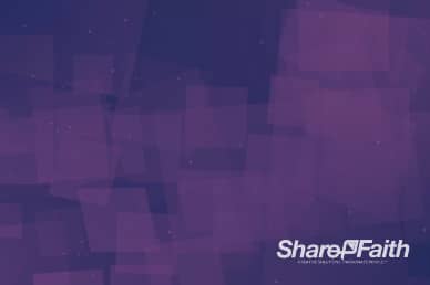 Floating Purple Squares Worship Video Background