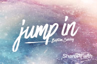 Jump In Baptism Sunday Motion Loop
