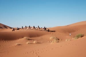 Desert Caravan Ministry Stock Photo