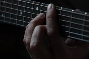 Worship Leader Guitar Ministry Stock Photo