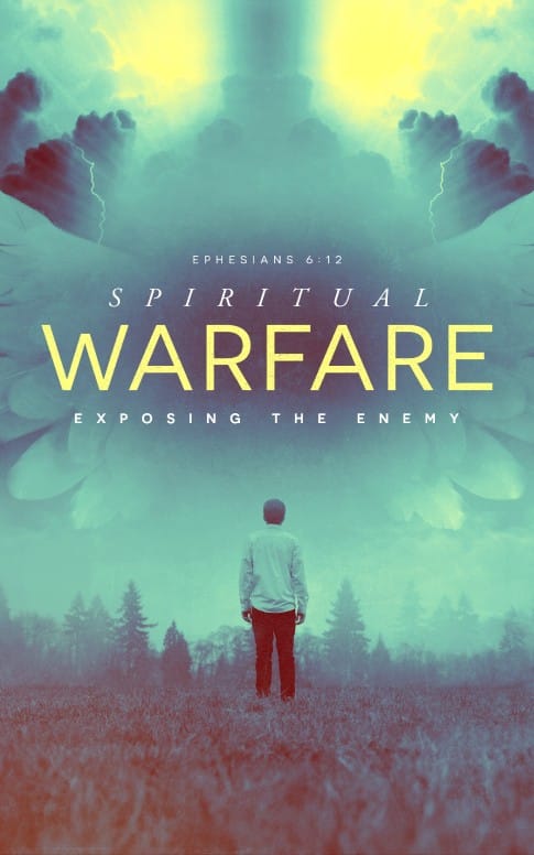 Spiritual Warfare Church Bulletin Cover