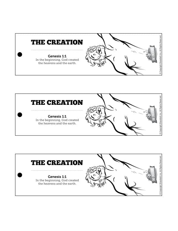 The Creation Story Bible Bookmarks