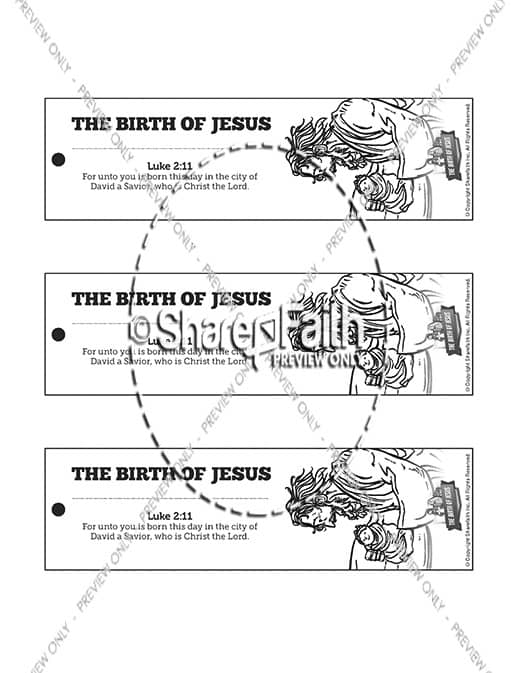 The Birth of Jesus Bible Bookmarks