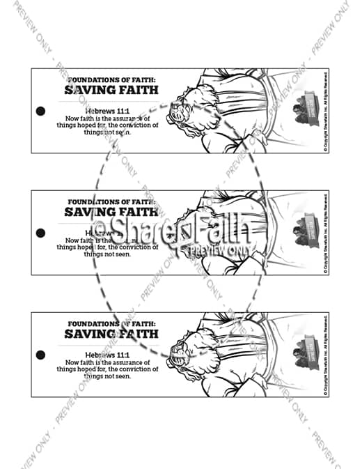 Hebrews 11 Saving Faith Bible Bookmarks