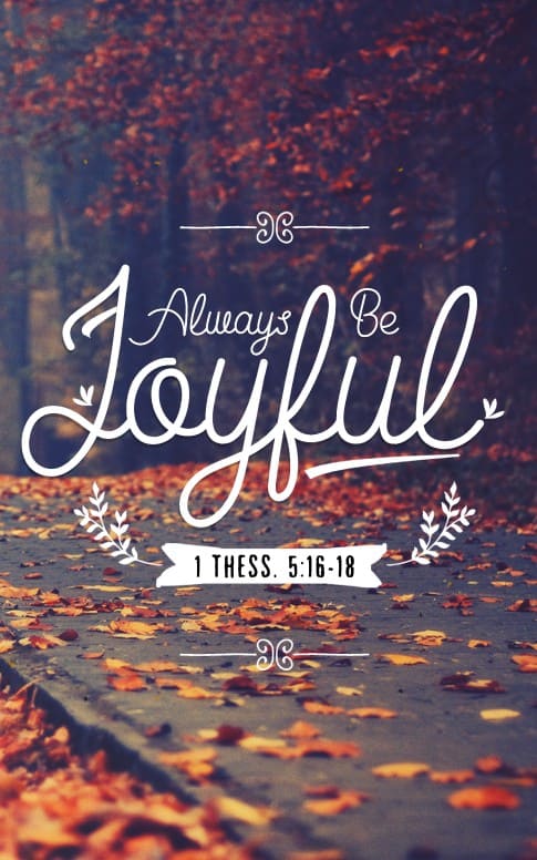 1 Thessalonians 5 Always Be Joyful Church Bulletin
