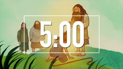 David and Goliath Bible Countdown Timer for Sunday School