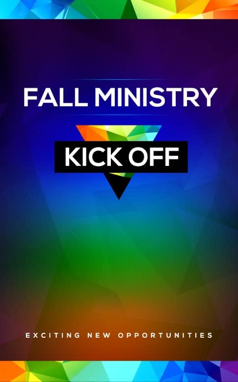 Fall Ministry Kick Off Church Bulletin