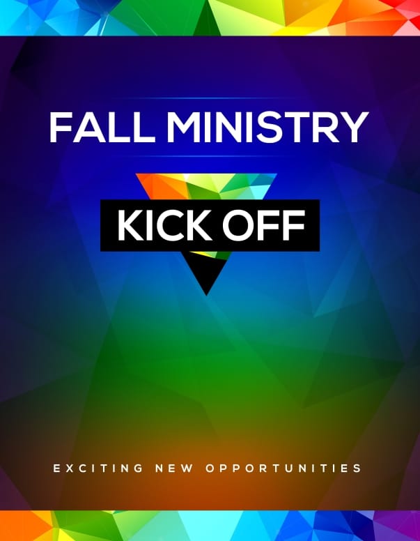 Fall Ministry Kick Off Church Flyer Template