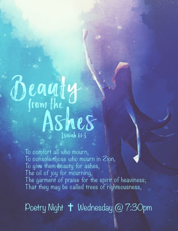 Beauty From The Ashes Church Flyer Template