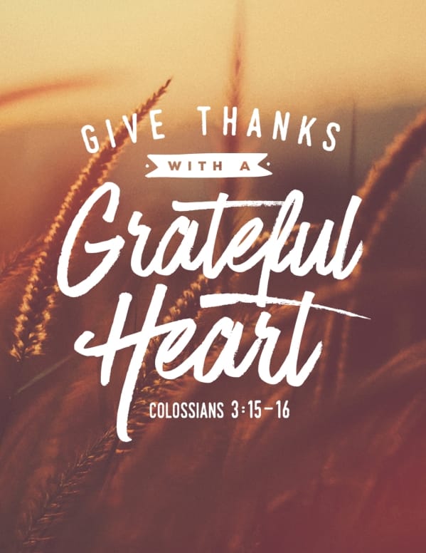 Give Thanks With A Grateful Heart Flyer Template