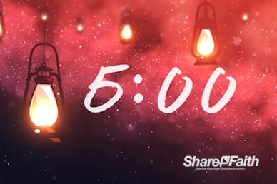 Lanterns At Night Church Countdown Timer