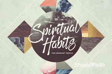 Spiritual Habits Title Church Motion Graphic