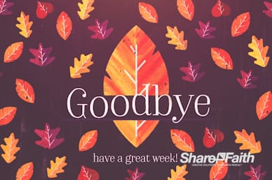 Thanksgiving Leaves Goodbye Motion Graphic