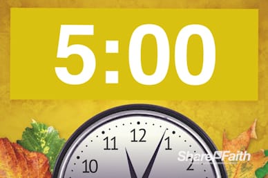 Fall Back Daylight Saving Time Church Countdown Video