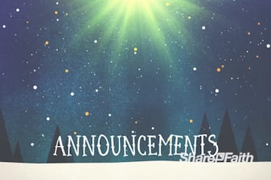 Merry Christmas Tree Announcements Motion Graphic