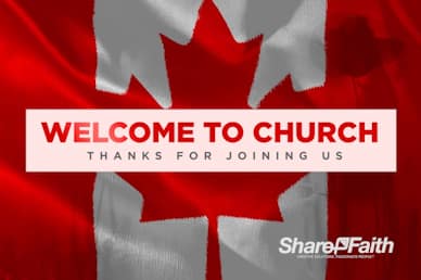 Remembrance Day Canada Flag Welcome Video Loop