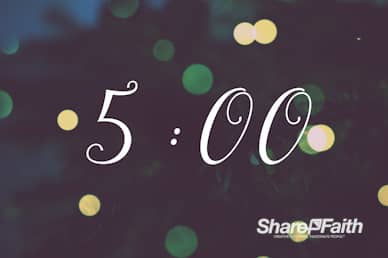Christmas Tree Lights Church Countdown Video