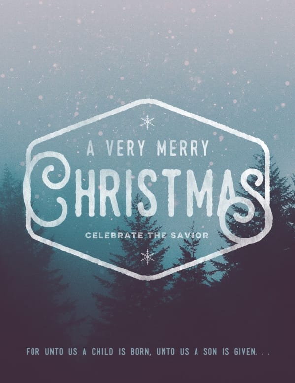 Christian Merry Christmas Church Flyer