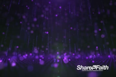 3D Purple Rain Drops Motion Graphic