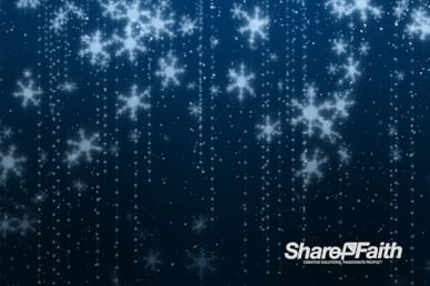 Blue Snowflakes Christmas Motion Graphic