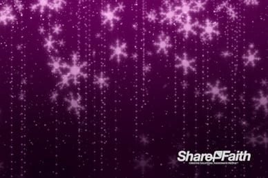 Pink Snowflakes Christmas Motion Graphic